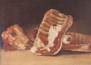 Francisco de Goya Still Life with Sheep's Head (mk05) oil painting artist